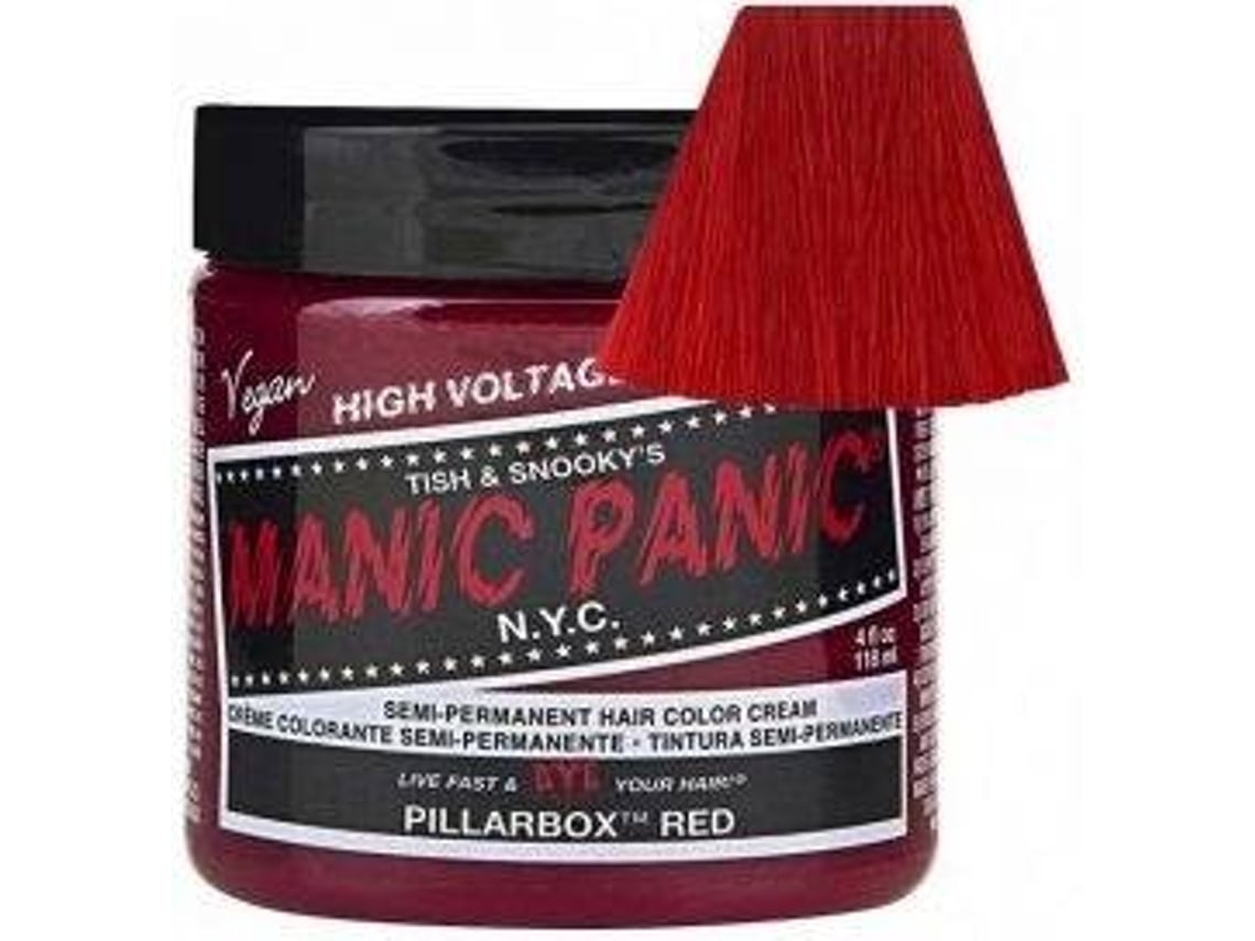 Crema de Coloración Semi-Permanente MANIC PANIC Pillarbox Red (118 ml)