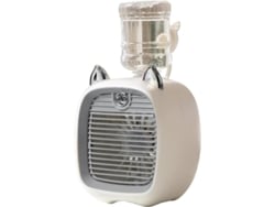 Mini Ventilador De Escritorio Con Enfriador De Aire, Atomizador Y Luz Nocturna 3 Velocidades De Ventilador.