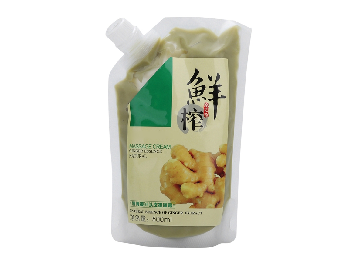 Creme De Massagem Capilar Com Essência De Gengibre Condicionador Nutritivo Hidratante Para Cuidado Capilar 500ml