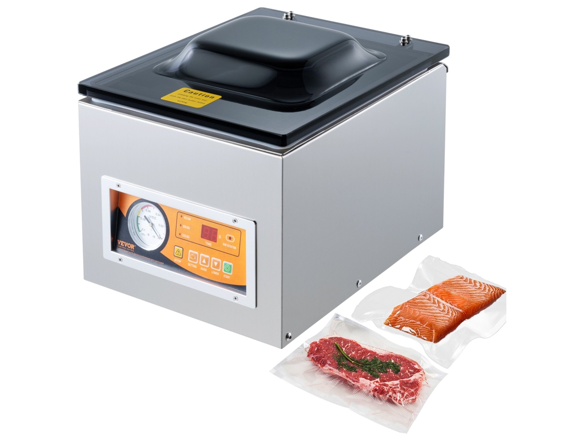 Máquina de envasado al vacío comercial Vevor de 260 W con bolsas de sellado al vacío