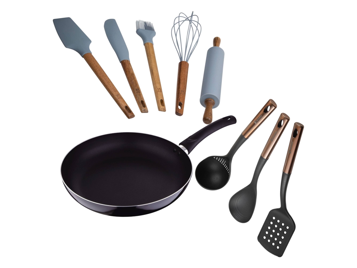 Juego de 8 piezas de utensilios de cocina de aluminio prensado Ø24x4,5cm Chef Sauce