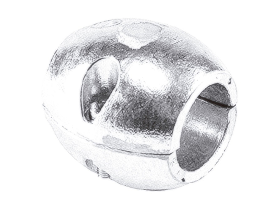 Ânodo Do Eixo Zinc Prateado 30 Mmtalamex