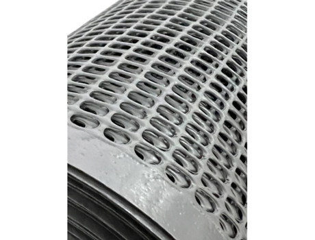 Red de Plástico para Balcones e Terrazas | Malla plástica multiuso 1M Ancho | METRO LINEAL Gris Cuadrado: 0,5 cm