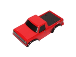 Base de roda para capacete de carro RC Mali de 125 mm, acessório resistente a impactos para veículo Axial SCX24 1:24, vermelha