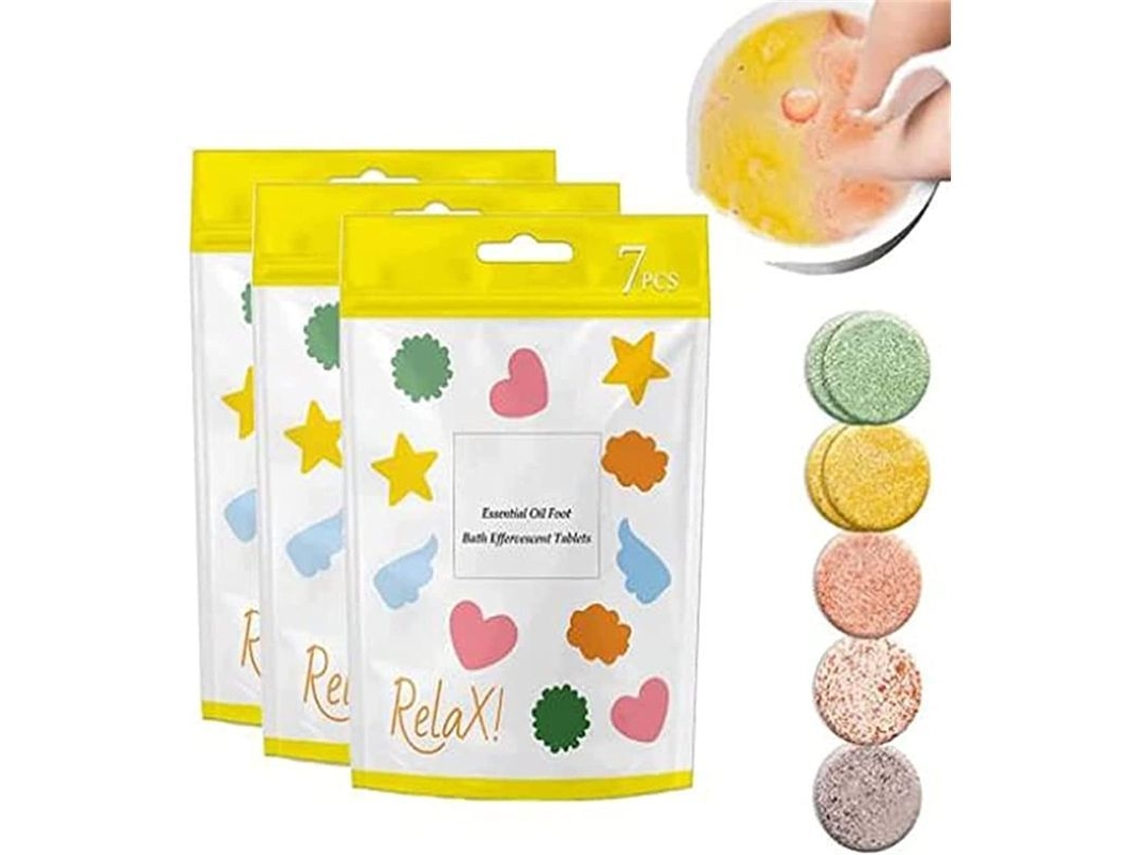 Pastillas Efervescentes Para Baño De Pies Con Hierbas Naturales, Kit De Spa Para El Cuidado De Los Pies