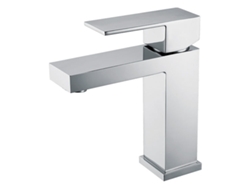 Grifo De Lavabo Con Repisa 013 En Latón Cromado, Colección Enipée