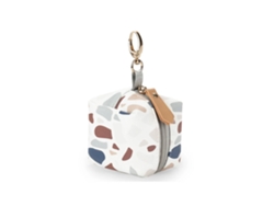 Elegante funda impermeable para chupetes, ideal para guardar en la pañalera o el cochecito, con capacidad para 2 chupetes.