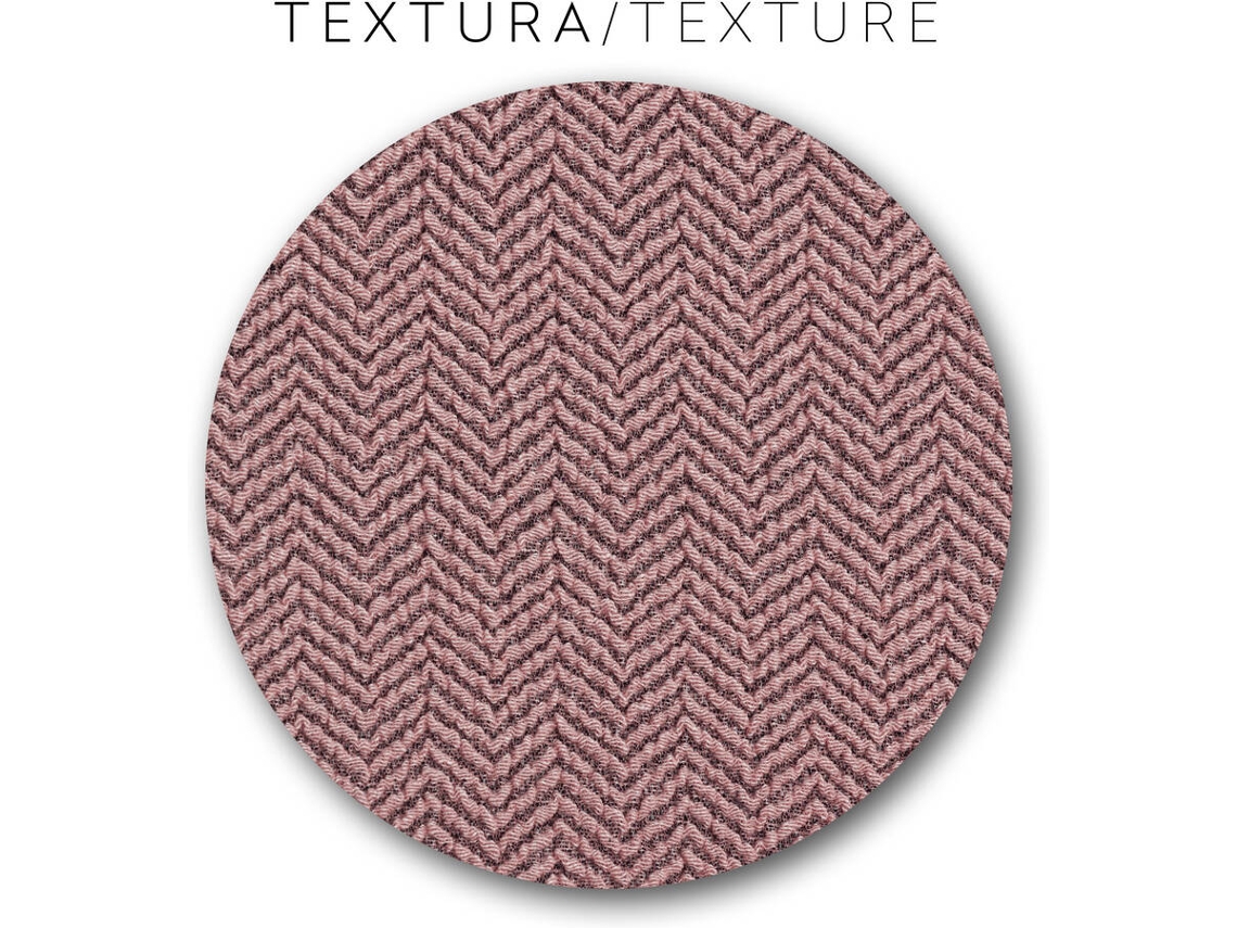Funda de Chaise Longue Relax Derecha EYSA Premium Jaz Tejido Multielástico (360 x 120 x 120 cm - Poliéster y Algodón - Rosa)
