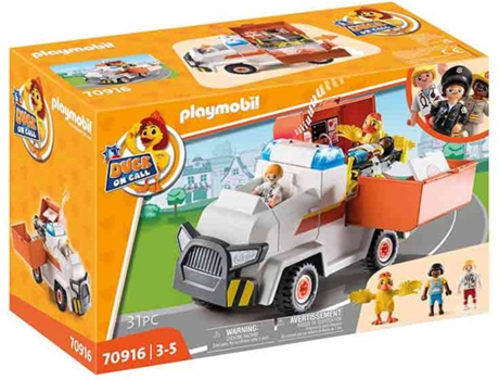 PLAYMOBIL PLAYMOBIL D.O.C: Vehículo de Emergencia Ambulancia (Edad Mínima: 3)