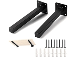 RNEMITERY Soportes de estantería resistentes, soportes flotantes premium para uso versátil en diversas habitaciones, acero industrial con diseño compacto, perfe