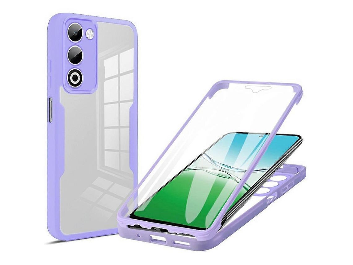Funda De Acrílico Tpu Transparente Compatible Con Oppo A5 5g Con Película De Pantalla Pet