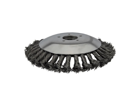 Cepillo De Acero Ø 200 Mm Desmalezado Para Eliminación De Musgo Para Desbrozadora Agujero 25,4 Mm Gris VITO