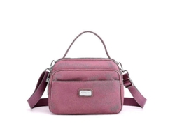 Bolso bandolera informal para mujer, para exteriores, gran capacidad, multicompartimento, color rosa Lalamoli