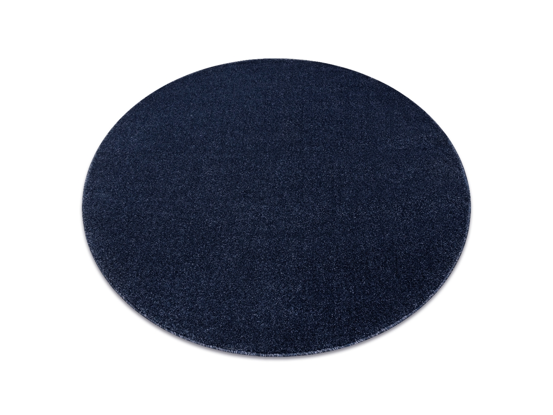 Alfombra DYWANY LUSZCZOW Softy Circulo Llanura Color Azul Oscuro