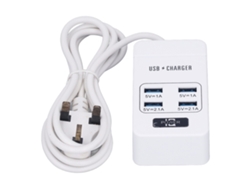 Omni-enchufe Usb Inteligente De Carga Rápida Multifuncional Portátil Blanco Pequeño