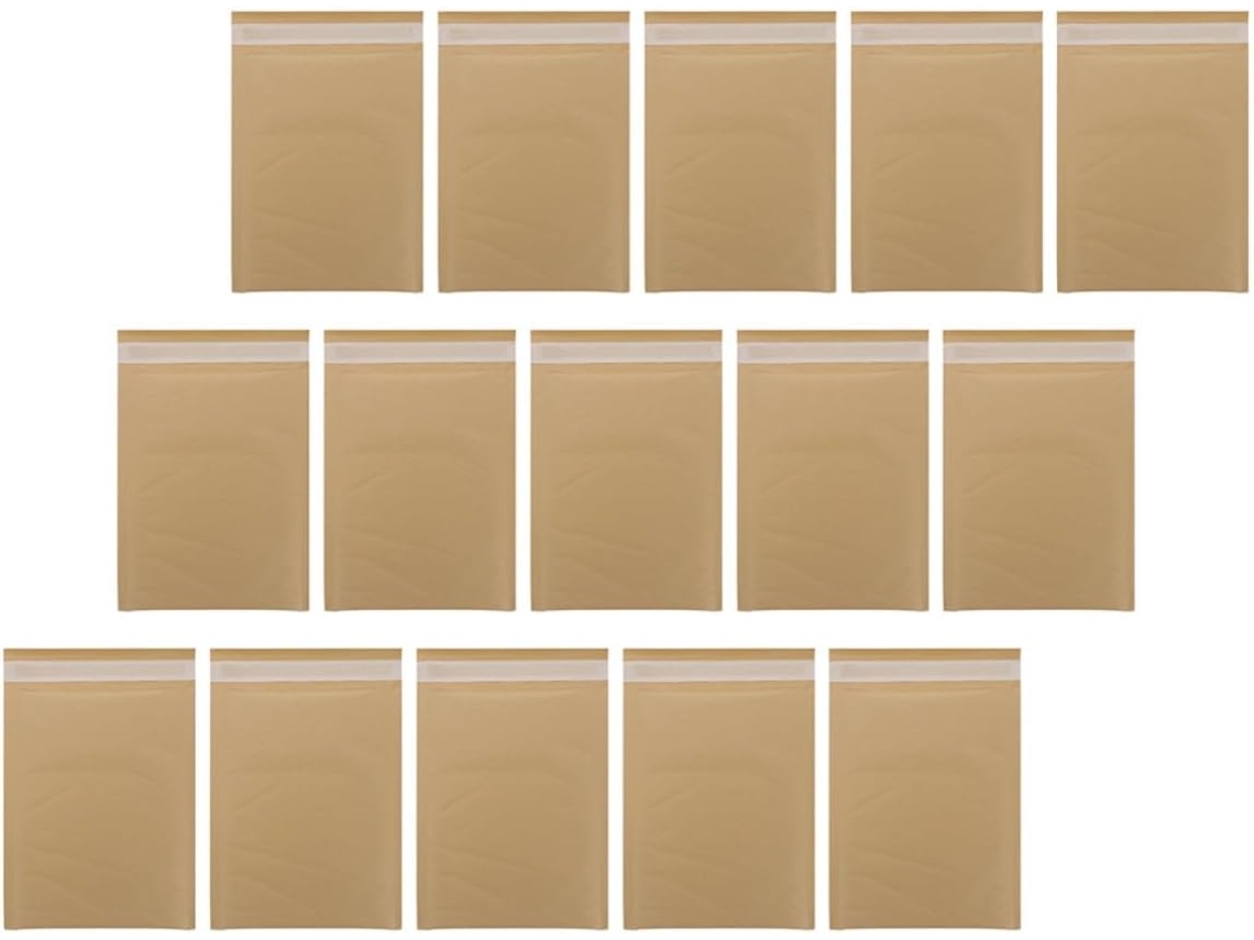 Sobres De Burbujas Autosellantes De Papel Kraft Natural De 16x22 Cm.