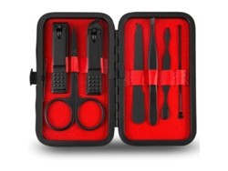 Kit De Manicura Y Pedicura De 7 Piezas Con Estuche De Cuero - Set De Regalo
