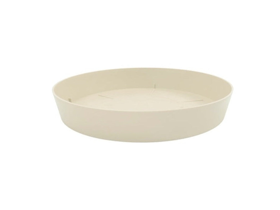 PLASTIKEN TES - Plato Redondo Ø28 cm para Macetas de 38 cm Ecru