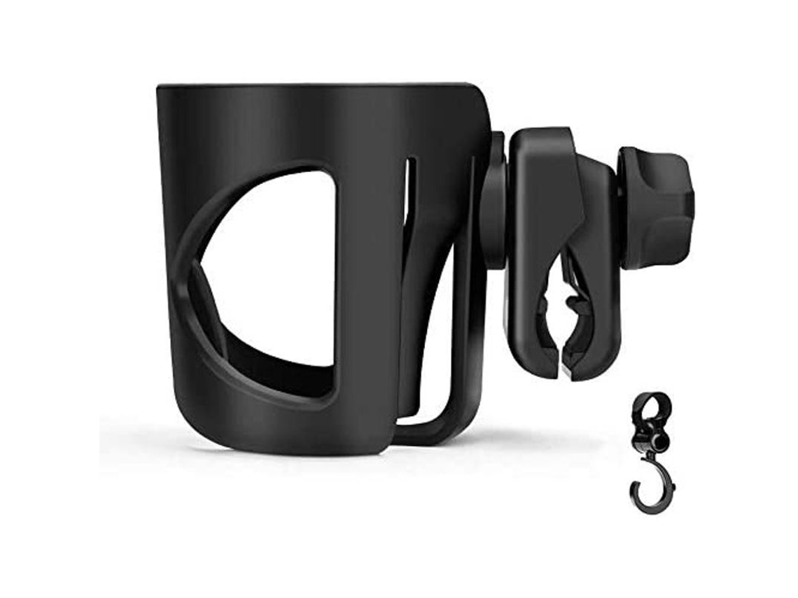Portavasos Universal Para Cochecito De Bebé, Accesorio Con Gancho Abs Ajustable Para Cochecito, Silla De Ruedas Y Más.