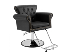 Sillón de peluquería profesional giratorio de 360° con altura ajustable Tekmaquinas