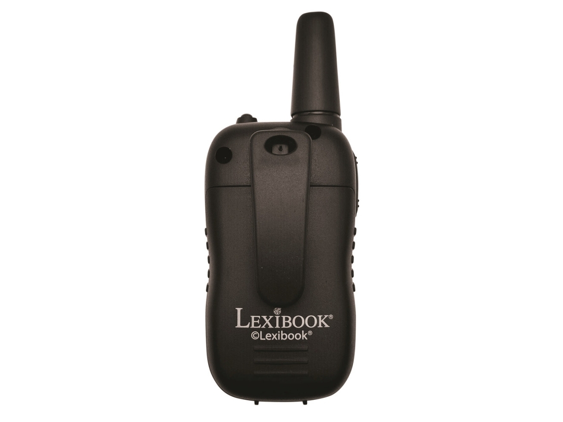 Lexibook Walkie-talkies for kids, toys long range 8km/5 miles, LCD screen, digital sound, indoor and outdoor communication game, Belt clip, Black, TW58
