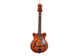 Modelo De Guitarra Miniatura 15cm Exquisita De Madera Con Cuerdas, Adorno Colgante Para Decoración