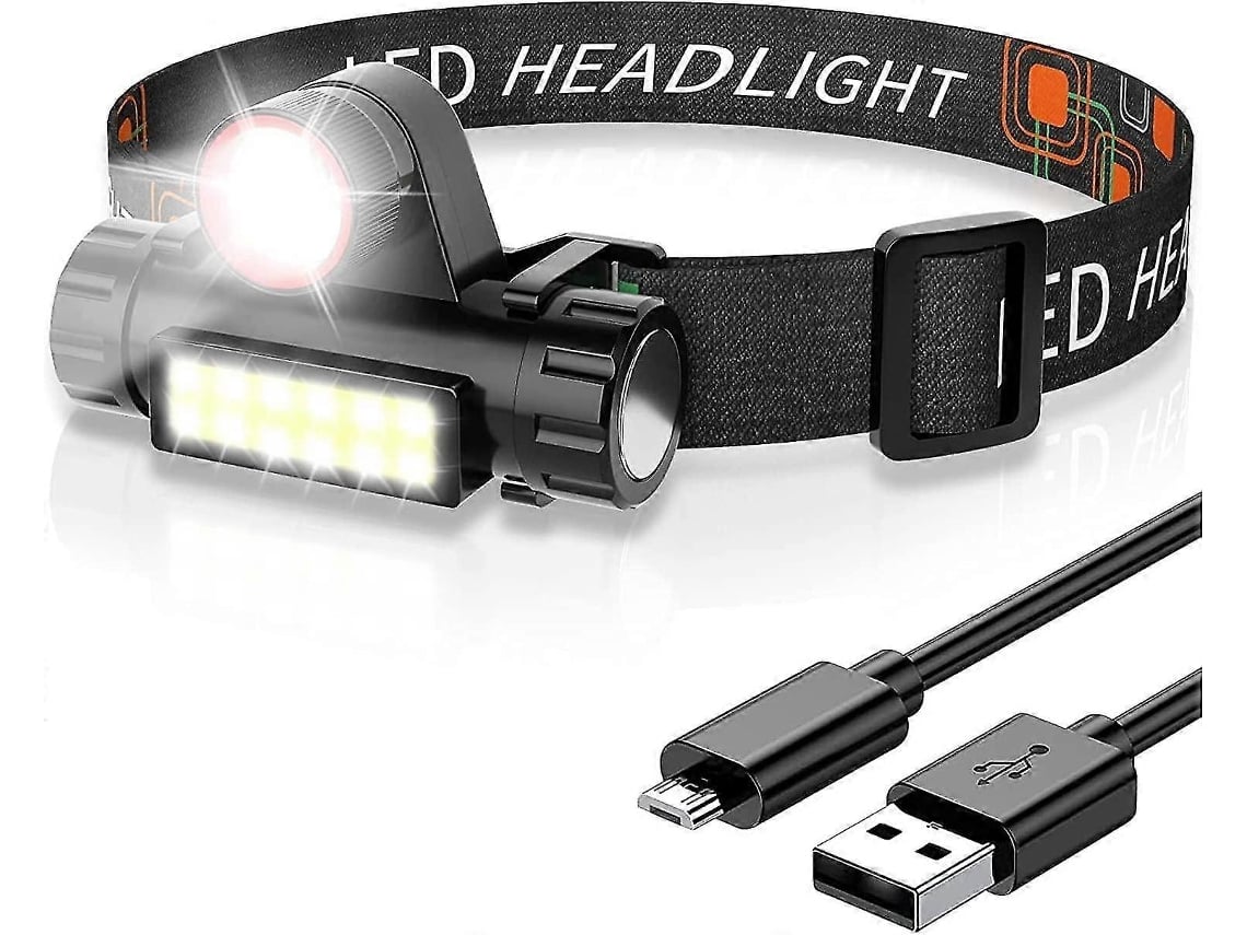 Omni-lámpara Frontal Led Recargable Impermeable Ipx4 Con 4 Modos De Luz Y Zoom Para Camping Y Emergencias