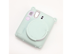 Estuche Eifson para Instant Mini 12, cubierta de goma suave con protector de lente extraíble y correa de muñeca (verde)