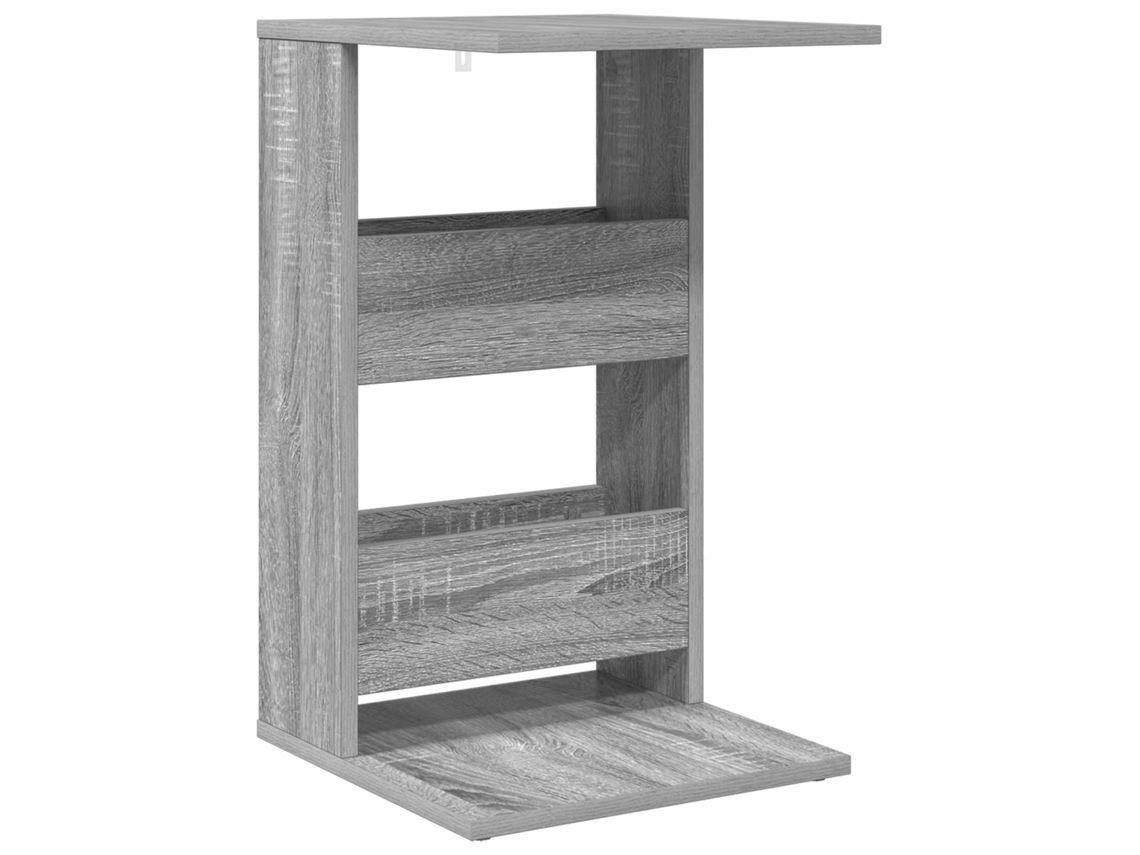 Mesa Auxiliar | Mesa Lateral Gris Sonoma 40 X 35 X 60,5 Cm Madera De Ingeniería