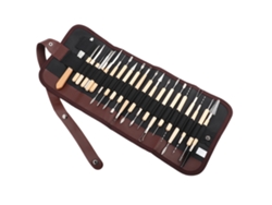 Kit De 22 Herramientas Para Esculpir Y Tallar Arcilla Con Estuche De Lona.