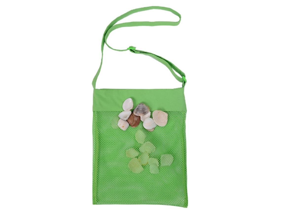KOFIHETY Bolsa de malla para juguetes de playa, ligera y portátil, que drena la arena y el agua, almacenamiento reutilizable para tesoros de playa, construcció