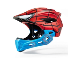 (48-54 Cm, Rojo Y Azul) Casco De Bicicleta Infantil Con Mentonera Desmontable, Adecuado Para Niños De 3 A 8 Años.