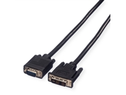 Cable VALUE (DVI y VGA - 2m - Negro)