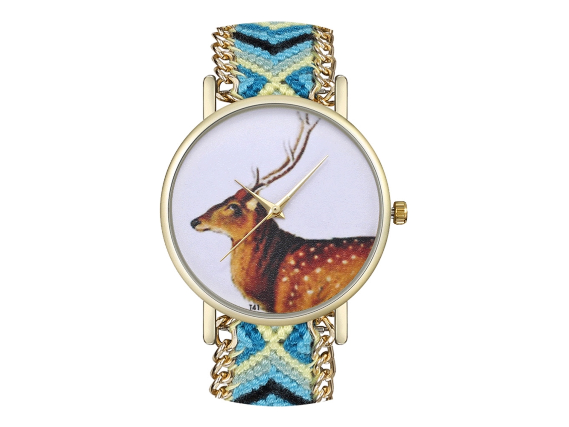 Elegante Reloj De Pulsera Unisex De Cuarzo Con Correa De Lana - Regalo Informal Y A La Moda (09)