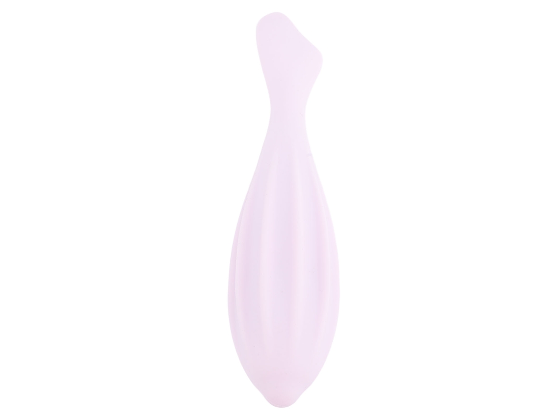 Rodillo Facial De Silicona Herramienta De Masaje Facial Ergonómico Portátil Fácil De Limpiar Rosa