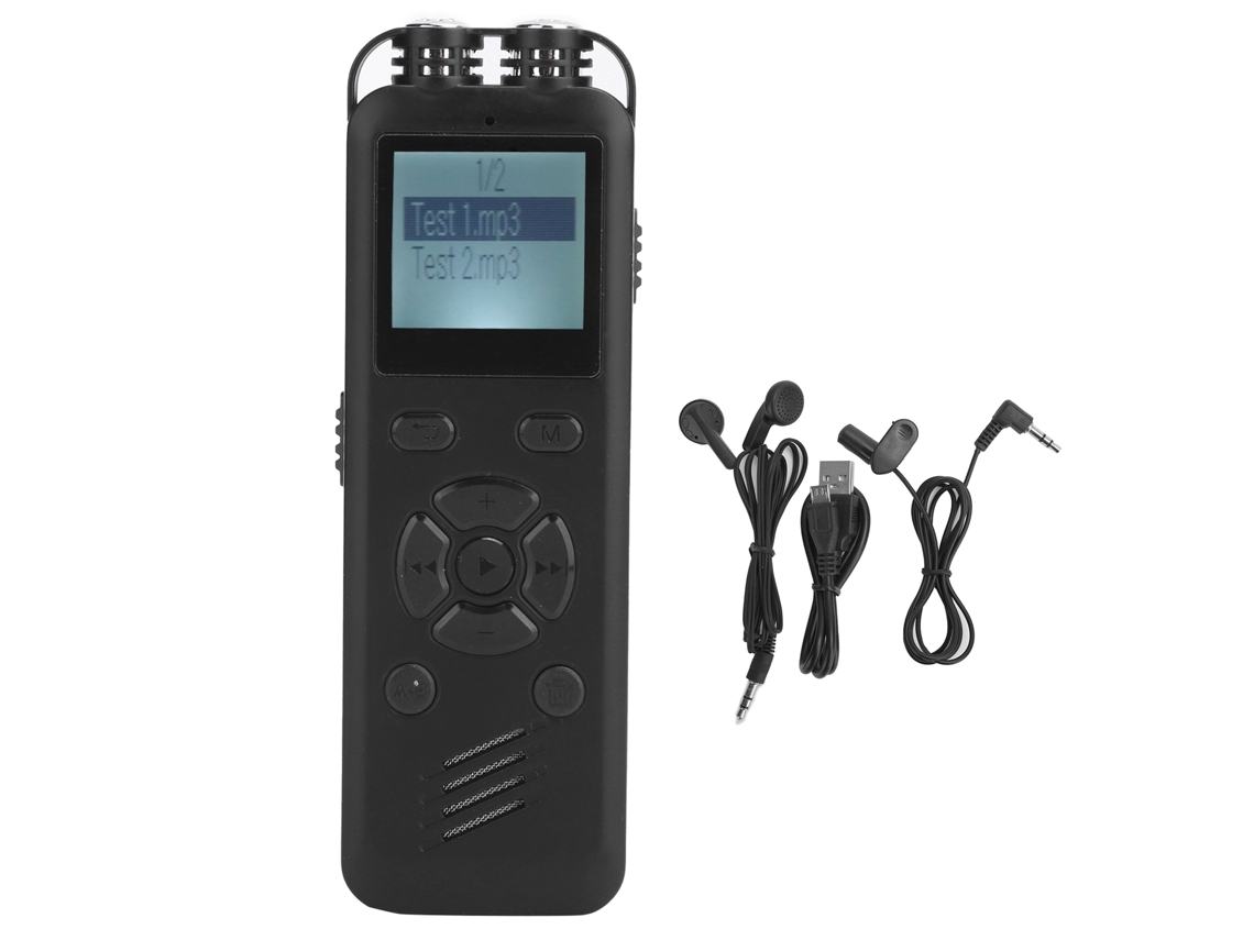 Grabadora Digital Portátil Profesional Sk-288 De 16 Gb Con Pantalla Led Y Reproductor De Música Mp3.