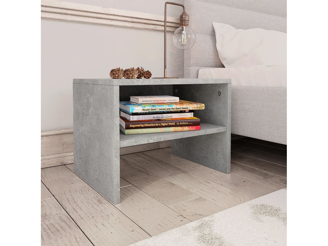 Cabecero Contrachapada Hormigón Madera Gris (40x30x30cm)