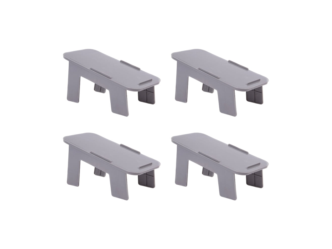 Prato Duplo De Quatro Peças, Design Criativo, Nacional, Cinza