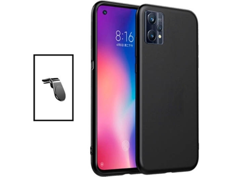 Kit Carcasa + Soporte de Auto Realme 9 Pro Plus GIFT4ME Negro