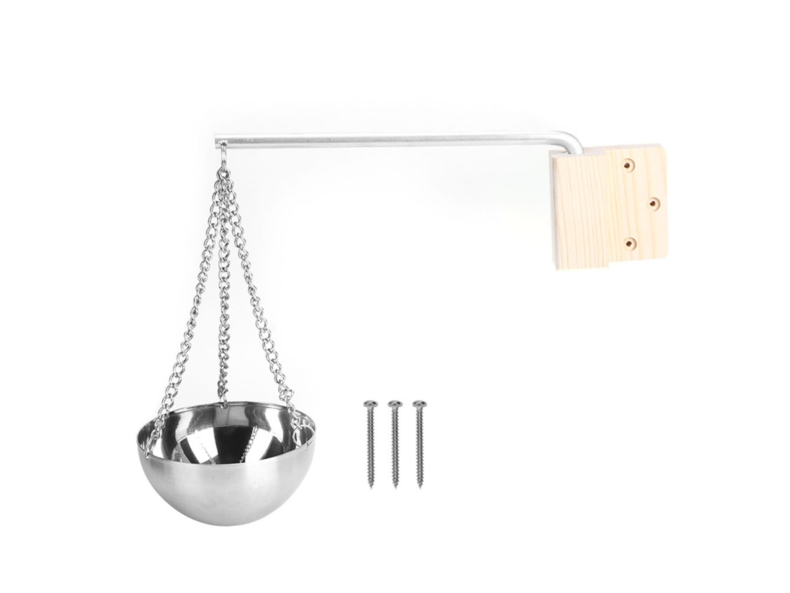 Tazón de sauna de acero inoxidable Primerox Rimerox con madera