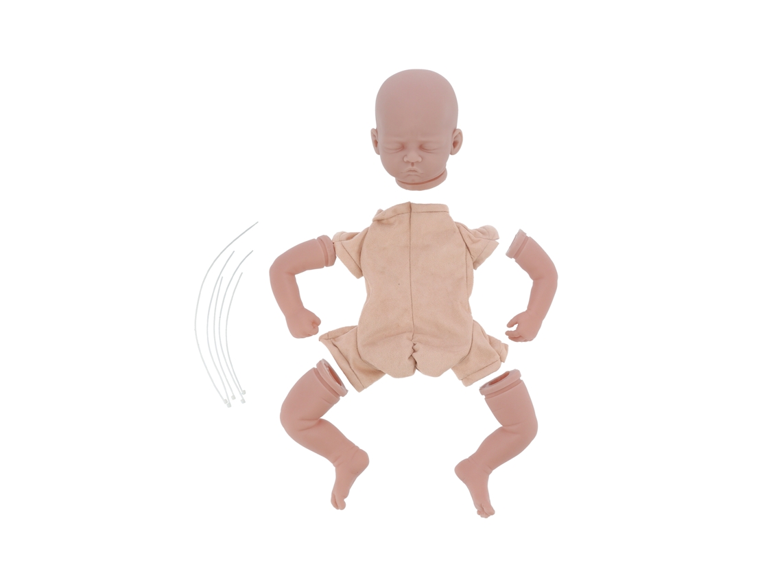 Rebe-kit De Boneco Reborn Simulado Diy Peças De Vinil Não Pintadas Moldes Acessórios Brinquedo Para Crianças