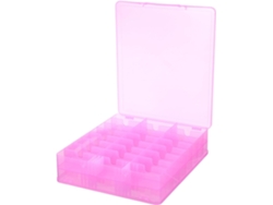Caja De Almacenamiento De Plástico Transparente De Doble Capa Con 48 Compartimentos Y Asa, Organizador.