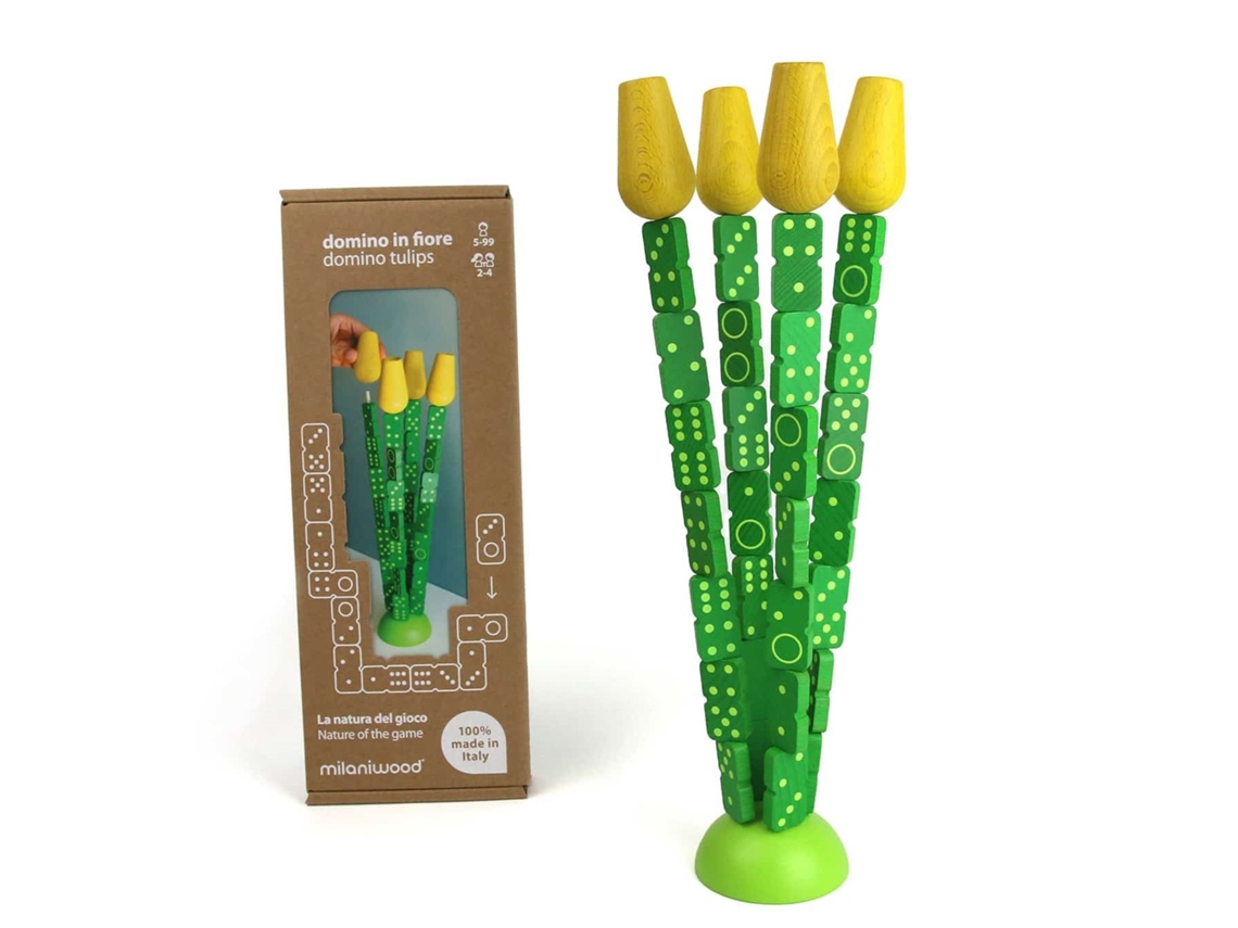 Jogo de Mesa MILANIWOOD Domino Tulips (4 Anos)