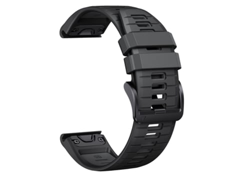 Pulsera de Reloj INF de dois tons de liberação rápida de Silicona para Garmin Fenix 7 Pro Negro 22mm