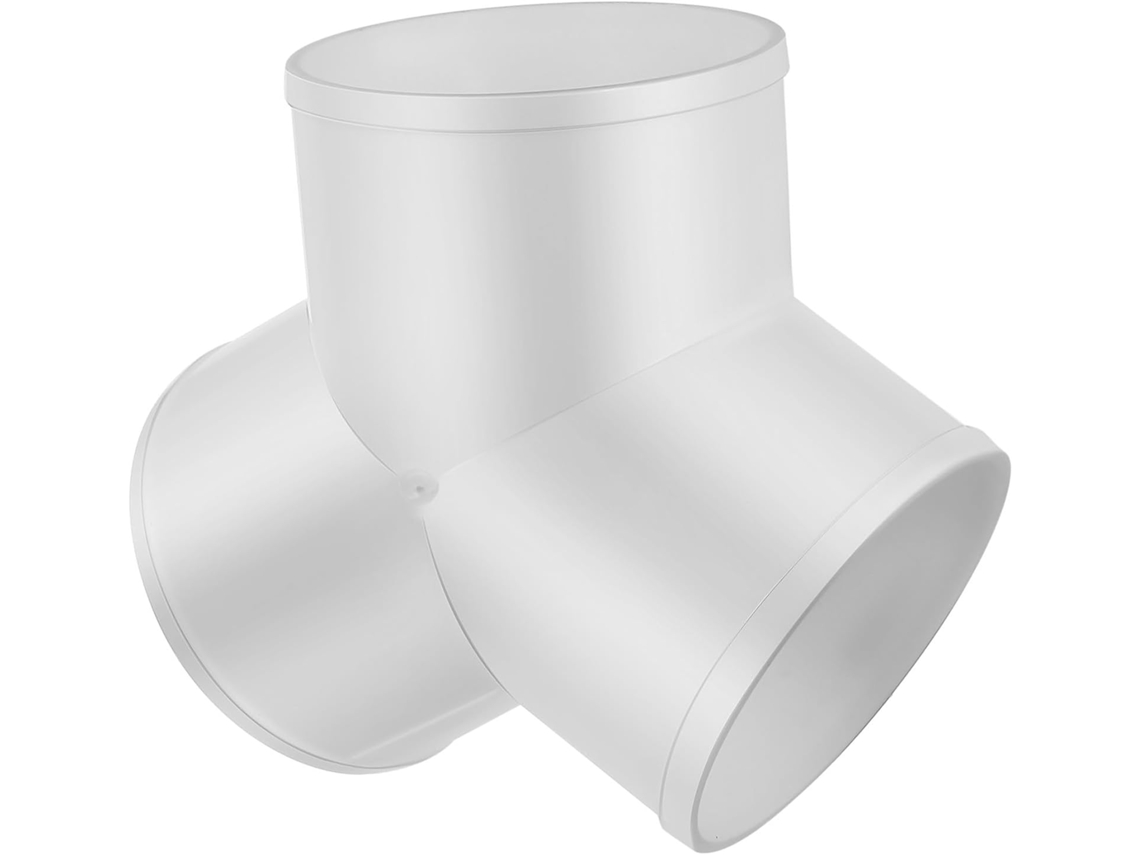 Conector De Tubería De Pvc En Forma De Y, Conector De Conducto De Secadora De 100 Mm, Distribución Del Flujo De Aire.