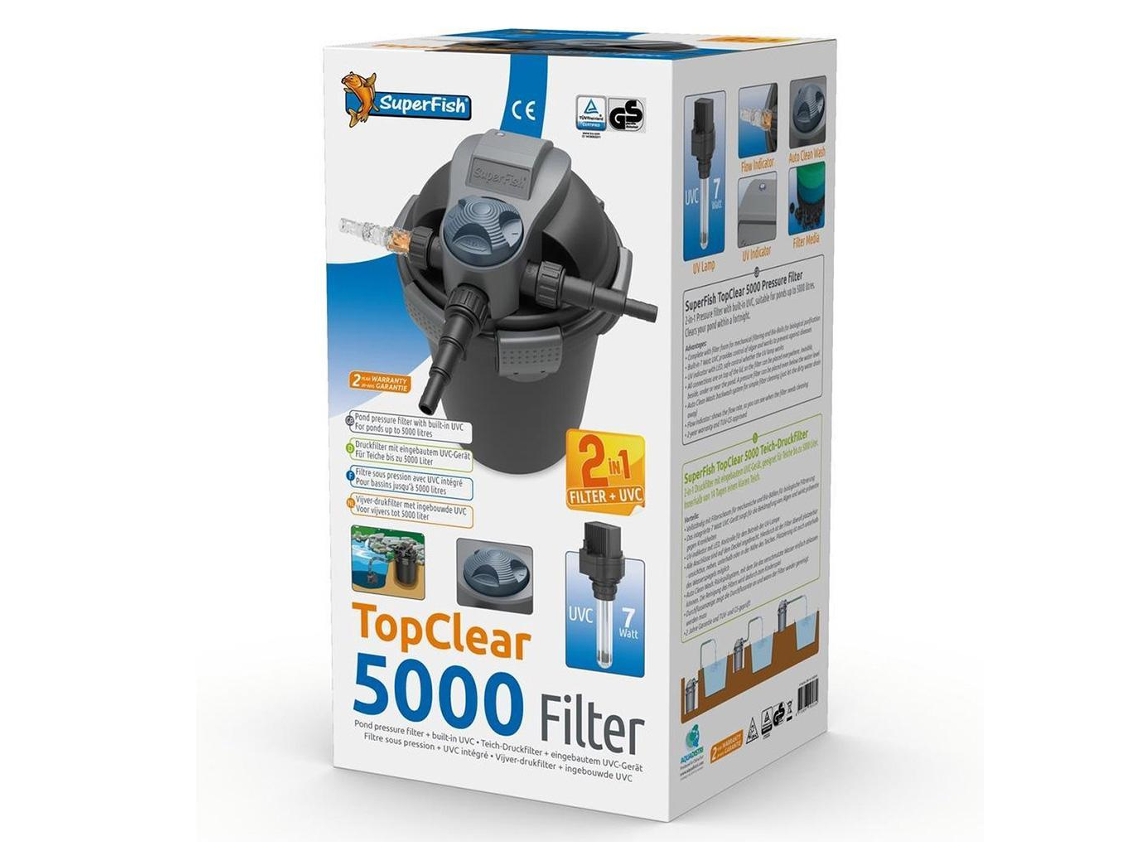 Filtro P/ Lago Top-clear 5.000 (filtro + Uv 7w)