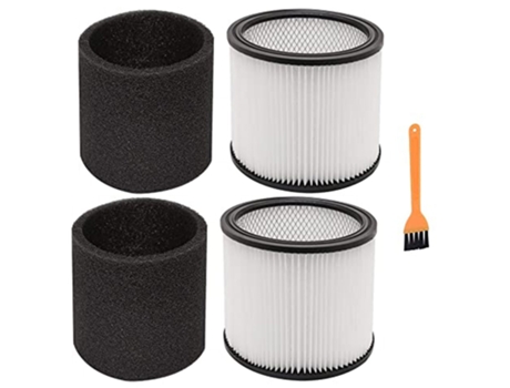 2 * filtro 2 * esponja 1 * cepillo de limpieza para tienda Vac Shopvac 90304 accesorios para aspiradoras Robot aspiradora filtros de barredora