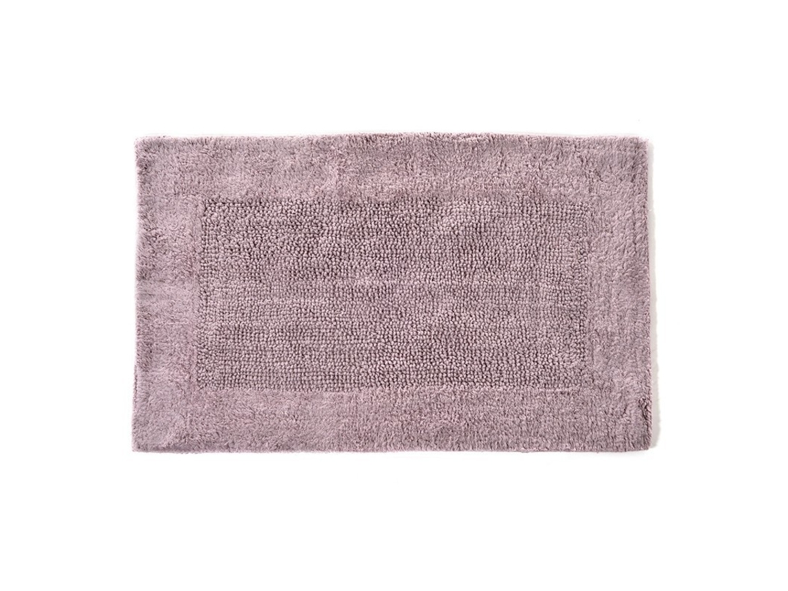 Tappeto Bagno Fazzini Di Puro Cotone Reversibile 60x110 Cuarzo Rosa