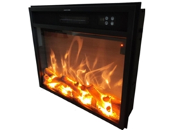 Chimenea Electrica Fuego Insertable Quemador 1500w Negro