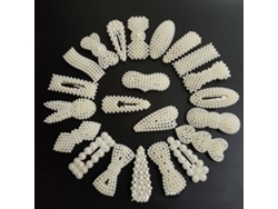 Pinza De Pelo Con Perlas Falsas Para Niñas, Accesorio De Pelo Fashionable Y Bonito Para Franja Lateral